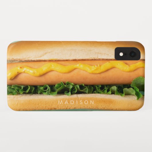 Aangepaste naam Hotdog-telefoongevallen Case-Mate iPhone Case (Achterkant (horizontaal))