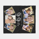 Aangepaste naam houdt van Grandma Cute Fun Photo C Fleece Deken (Voorkant (Horizontaal))