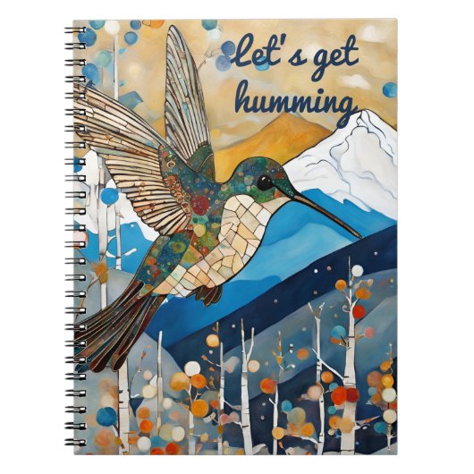 Aangepaste naam Hummingbird Notitieboek (Voorkant)