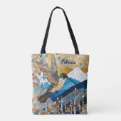 Aangepaste naam Hummingbird Tote Bag (Achterkant)