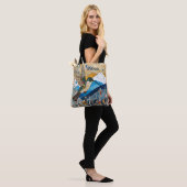 Aangepaste naam Hummingbird Tote Bag (Op model)