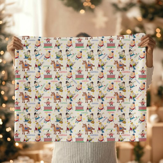 Aangepaste naam Humpty Dumpty Nursery Rhyme Sherpa Deken