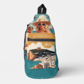 Aangepaste naam Ibiza, Spanje Reisposter Sling Bag (Voorkant)