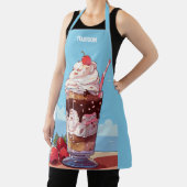 Aangepaste naam Ice Cream Milkshake Schort (Insitu)