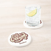 Aangepaste naam Ice Cream-onderzetter Zandsteen Onderzetter (Zijkant)