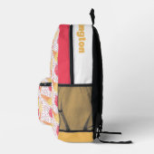 Aangepaste naam Ice Cream Pattern Bedrukte Rugzak (Rechts)