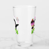 Aangepaste naam Ice Cream Penguin pint glass Glas (Links)