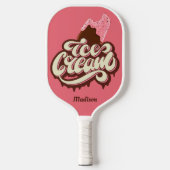 Aangepaste naam Ice Cream Pickleball Paddle (Voorkant)