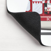 Aangepaste naam Ice Cream Truck mousepad Muismat (Hoek)