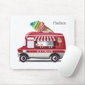 Aangepaste naam Ice Cream Truck mousepad Muismat (Met muis)