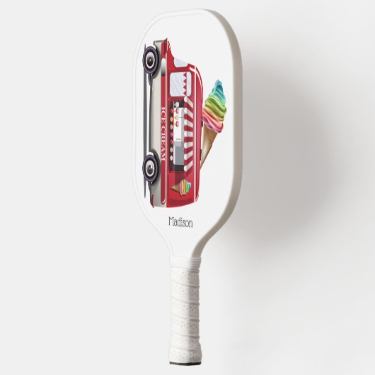Aangepaste naam Ice Cream Truck Pickleball Paddle (Links)