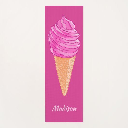 Aangepaste naam Ice Cream yoga mat (Voorkant)