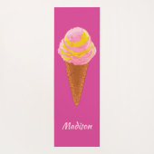 Aangepaste naam Ice Cream yoga mat (Achterkant)
