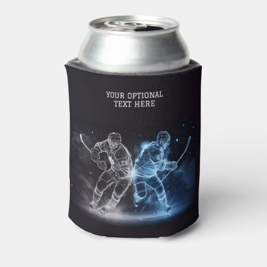 Aangepaste naam Ice Hockey Blikjeskoeler (Blikje Achterkant)