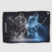 Aangepaste naam Ice Hockey Golfhanddoek (Horizontaal)