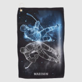 Aangepaste naam Ice Hockey Golfhanddoek (Voorkant)