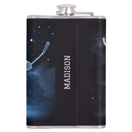 Aangepaste naam Ice Hockey Heupfles (Achterkant)