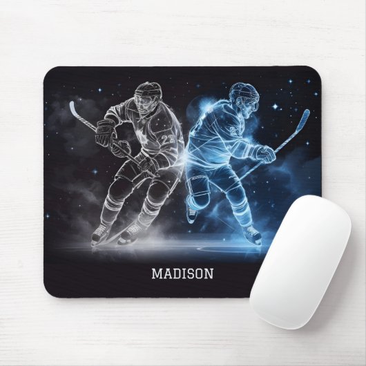 Aangepaste naam Ice Hockey Muismat (Met muis)