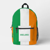 Aangepaste naam Ierland Bedrukte Rugzak (Voorkant)
