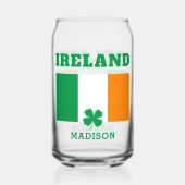 Aangepaste naam Ierland Blikvorm Glas (Achterkant)
