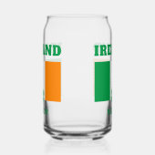 Aangepaste naam Ierland Blikvorm Glas (Links)