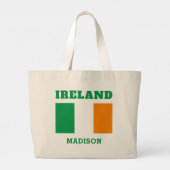 Aangepaste naam Ierland Grote Tote Bag (Achterkant)