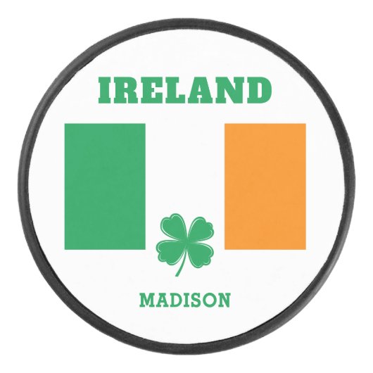Aangepaste naam Ierland Hockey Puck (Voorkant)