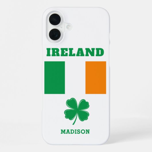 Aangepaste naam Ierland iPhone Hoesje (Achterkant)