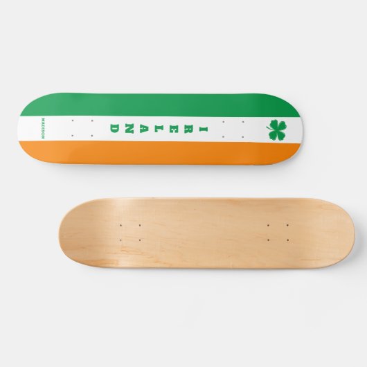 Aangepaste naam Ierland Persoonlijk Skateboard (Horizontaal)