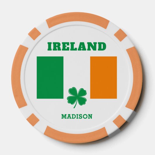 Aangepaste naam Ierland Poker Chips (Achterkant)