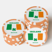 Aangepaste naam Ierland Poker Chips (Opstapeling)