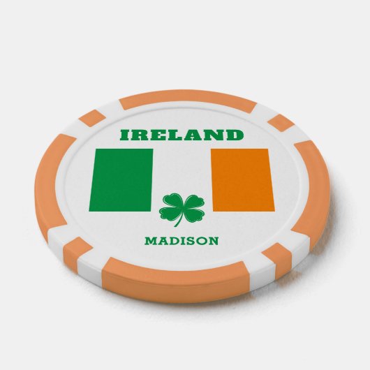 Aangepaste naam Ierland Poker Chips (Enkel)