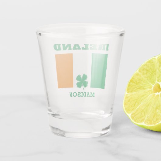 Aangepaste naam Ierland Shot Glas (Achterkant)