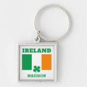 Aangepaste naam Ierland Sleutelhanger (Voorkant)