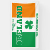 Aangepaste naam Ierland Spandoek (Verticaal)