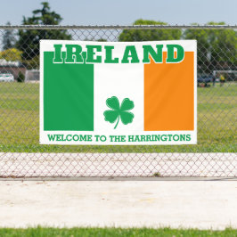 Aangepaste naam Ierland Spandoek