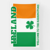 Aangepaste naam Ierland Spandoek (Verticaal)