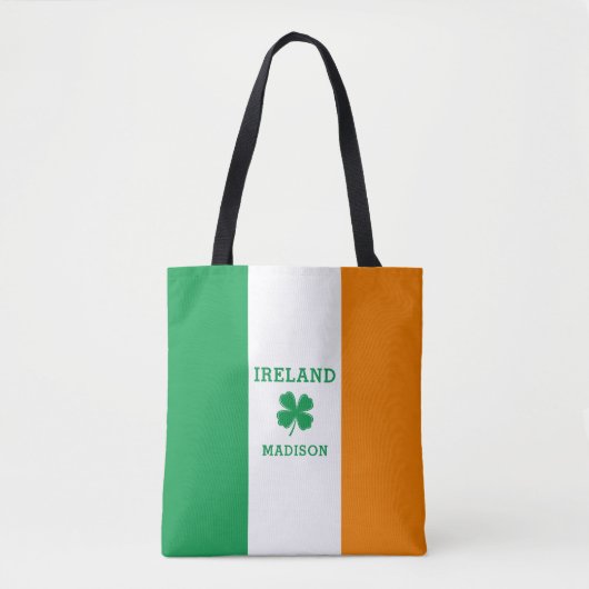 Aangepaste naam Ierland Tote Bag (Voorkant)