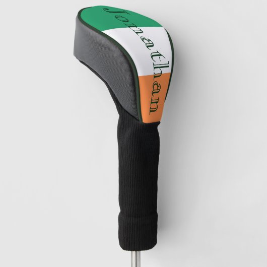 Aangepaste naam Ierse vlag DCT Golfheadcover (Schuin)