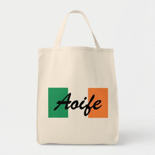 Aangepaste naam Ierse vlag gtcnt Tote Bag (Voorkant)