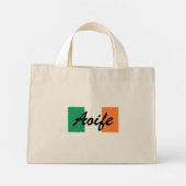 Aangepaste naam Ierse vlag tcnt Mini Tote Bag (Achterkant)
