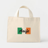 Aangepaste naam Ierse vlag tcnt Mini Tote Bag (Voorkant)