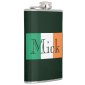 Aangepaste naam Ierse vlag vlag vlag Heupfles (Rechts)