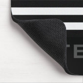 Aangepaste naam in grijze lijnmarkering muismat (Hoek)