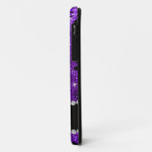 Aangepaste naam indigo paarse glitter ballerinas Case-Mate iPhone case (Achterkant/links)