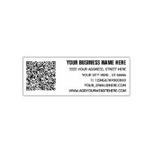 Aangepaste naam Info Adres QR-code Zelfinkkend ste Zelfinktende Stempel (Design)