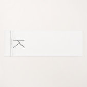 Aangepaste naam Initiaal Aangepast wit Yogamat (Voorkant (horizontaal))