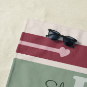 Aangepaste naam initiaal floral strandlaken (In situ)