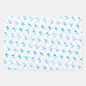 Aangepaste Naam Initiaal Kerstcadeau Inpakpapier Vel (Voorkant 3)