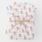 Aangepaste Naam Initiaal Kerstcadeau Inpakpapier Vel (In situ)